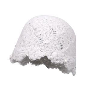 手工编织镂空针织帽女2025新款秋冬季民族风显脸小毛线帽包头帽子