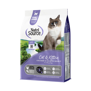 【可选小颗粒】NutriSource甄萃优质蛋白鸡肉三文鱼成猫幼猫猫粮
