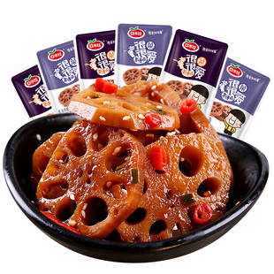 口水娃香卤藕片香辣莲藕块黑鸭味独立小包装小零食休闲食品小吃