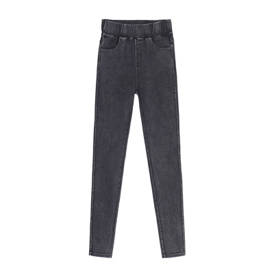 新款高腰显瘦百搭小脚牛仔裤