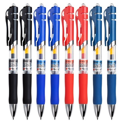 k35按动中性笔碳素墨水速干0.5