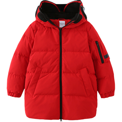 巴拉巴拉男童羽绒服中大童宝宝韩版加厚外套冬季新款儿童中长款潮