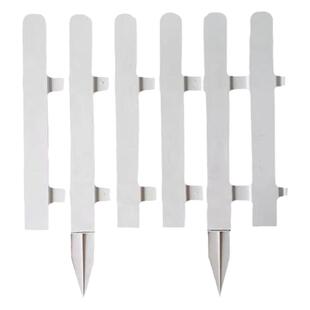 pvc白色塑料花园栅栏围栏网地插小篱笆庭院菜地户外室内围挡护栏