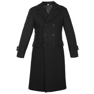 售楼部形象岗毛呢男大衣中长款秋冬季呢子外套酒店礼宾保安工作服