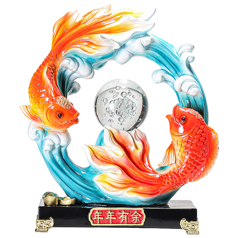 工艺品年年有余办公室轻奢