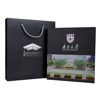 南京大学金属书签定制套装礼物