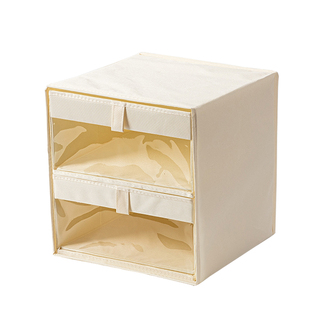 衣柜收纳盒家用折叠收纳筐箱叠加抽屉式衣物内衣内裤收纳整理盒