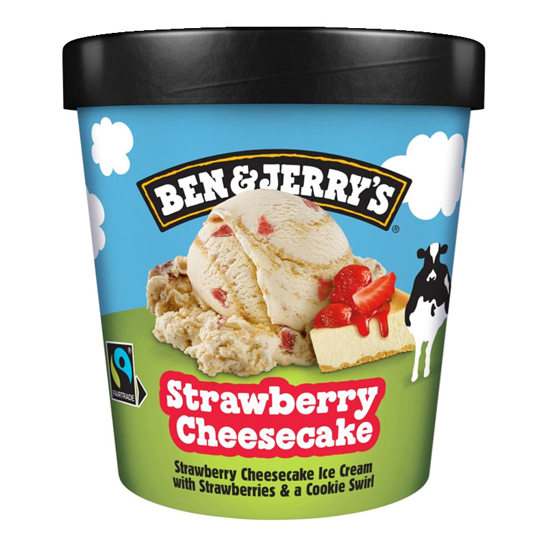 英国原装进口ben&jerry's本杰瑞冰淇淋巧克力布朗尼雪糕冰激凌桶