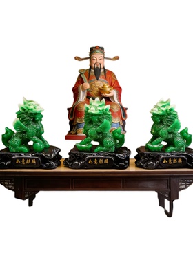 潜龙新中式麒麟摆件顺风顺水