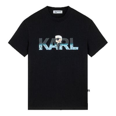 KARL LAGERFELD【纯棉】卡通印花休闲短袖T恤夏季新款老佛爷男装