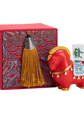 国潮马吉祥物茶宠马年桌面装饰品
