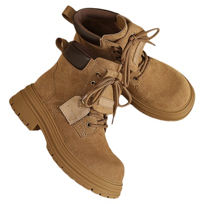 达芙妮马丁靴女靴秋冬加绒