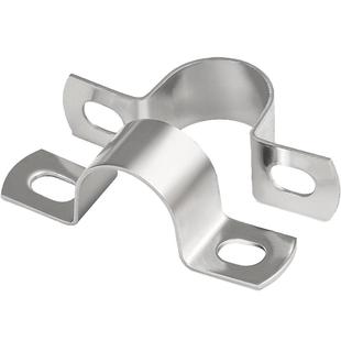 304不锈钢加厚骑马卡管卡管夹管支架管U型卡扣喉箍水管夹欧姆抱箍