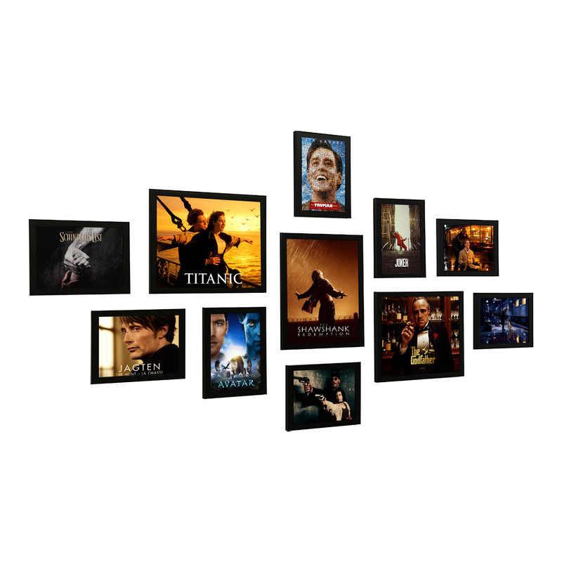 欧美大片海报相框照片墙