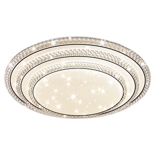 广东中山灯具led吸顶灯2026水晶客厅灯大厅吊顶灯长方形卧室灯饰