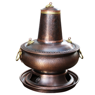 铜之魂铜火锅木炭火锅炉纯紫铜复古手工加厚传统老北京涮肉家用
