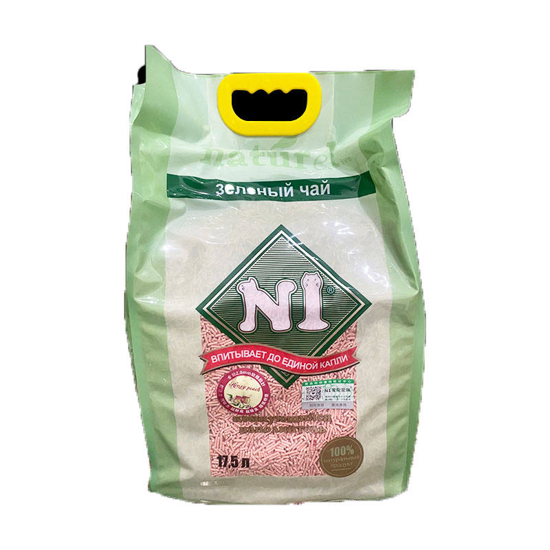 N1绿茶豆腐原味活性炭水蜜桃猫砂豆腐猫砂17.5L*3包20kg猫砂