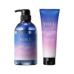 YOLU日本夜间修护防摩擦毛躁水润焕耀晚安洗发水护发膜[部分临期]