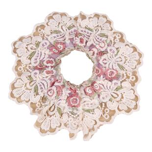 空调孔装饰盖蕾丝布艺管道口堵洞贴电视墙遮挡丑空调装饰美化保护