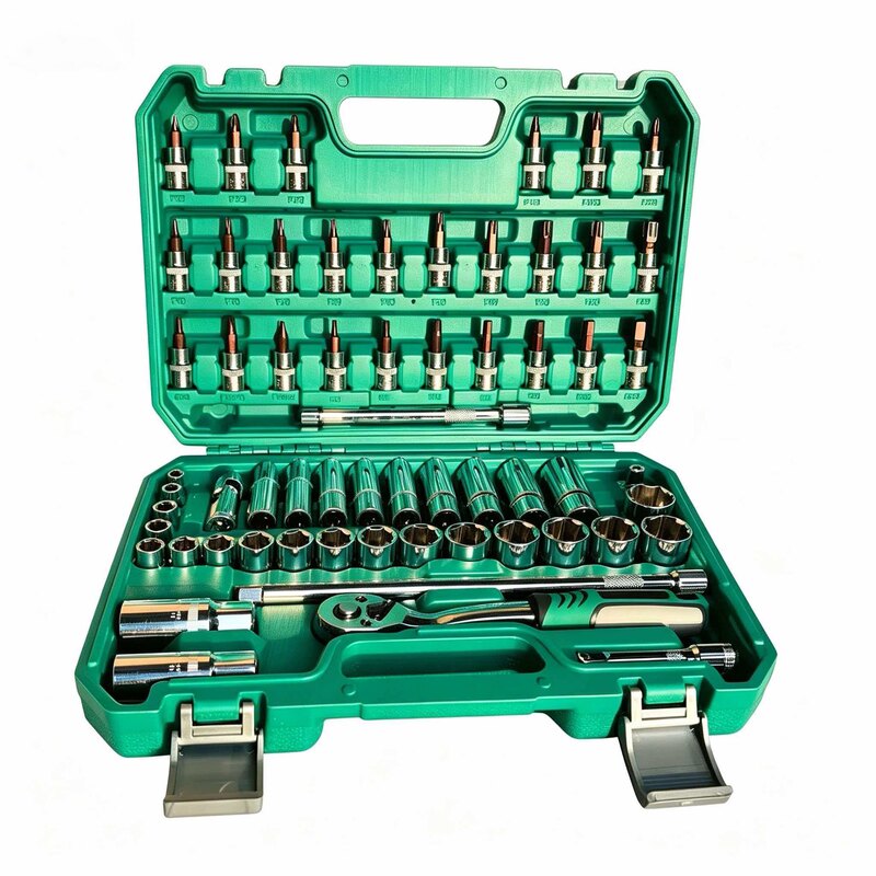 中飞61件汽修套筒棘轮扳手工具