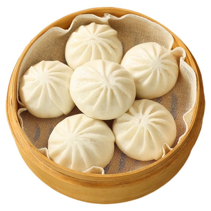 杭州风味老面鲜肉小笼包加热即食早餐半成品肉包新鲜小包袋装解馋