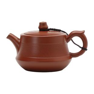 紫砂壶茶壶大红袍柱础壶220ml宽口家用泡茶壶正品手工功夫茶具