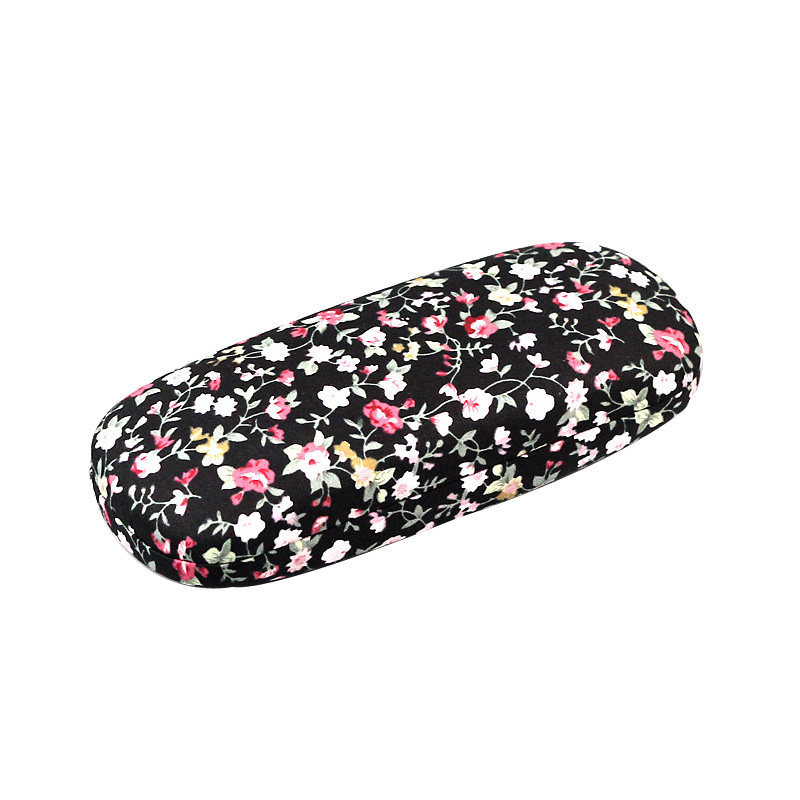 正品手工中国风麻棉近视眼镜盒ins男女生小碎花复古文艺镜盒 包邮