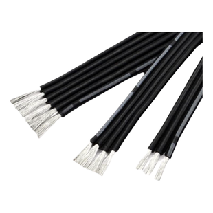 黑色硅胶排线多芯并线耐高温2P3P12P特软电线连接20 22 28 30AWG