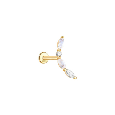 轻奢内螺纹耳钉养耳洞睡觉耳钉