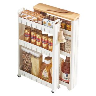 7/8/10/12cm夹缝收纳架浴室卫生间厨房冰箱缝隙窄缝柜置物架移动9