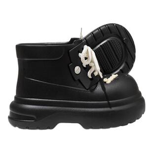 厚底高帮雨鞋女款2025新款外穿户外雨林徒步水鞋防水防滑大头雨靴