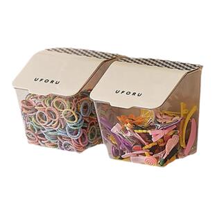 女生皮筋收纳盒壁挂儿童发饰发圈首饰盒小女孩头绳夹子挂墙饰品盒