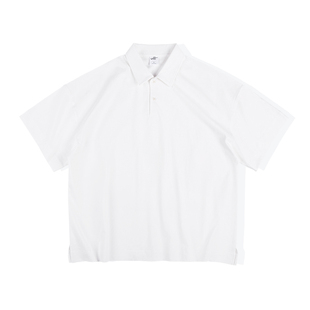 IDLT 320g重磅【廓形】polo衫落肩宽松翻领短袖T恤男女CITYBOY