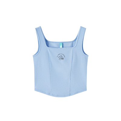 小黑鱼骨森马印花可爱