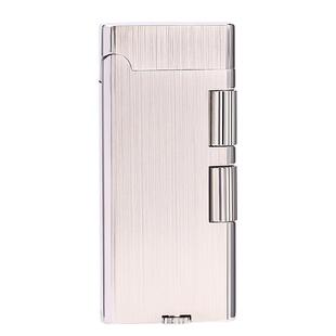 日本Sarome打火机侧滑砂轮沙乐美SD40黄铜超薄高档送男友充气火机