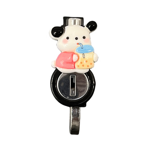 电动车头盔锁防盗固定可爱卡通电瓶自行车安全帽锁扣摩托车挂钩锁