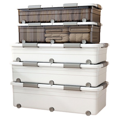 带轮床底收纳箱佳帮手