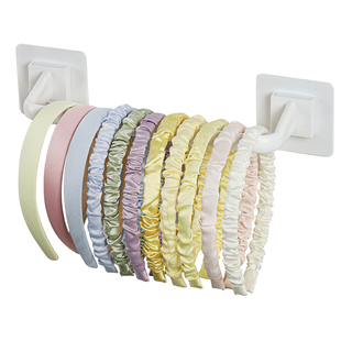 发箍收纳神器壁挂式大肠发圈发卡发饰头箍整理置物架儿童抓夹挂钩