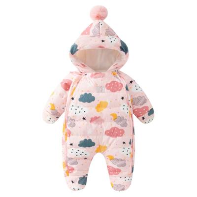 婴儿羽绒服连体衣冬季外出