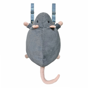 花枝鼠背包可爱仿真老鼠双肩包毛绒公仔玩偶书包丑萌创意包包礼物