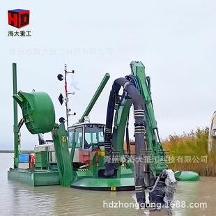 浅水区河道多功能清淤船水王式挖泥船绞吸船抓斗式水陆两用挖泥船