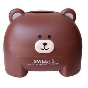 纸巾盒卷纸筒可爱餐巾纸盒网红卷纸盒客厅卫生间圆筒形抽纸盒卡通