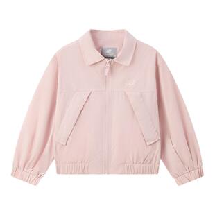 New Balance nb童装女童春秋休闲短款翻领夹克外套ND7AF12032