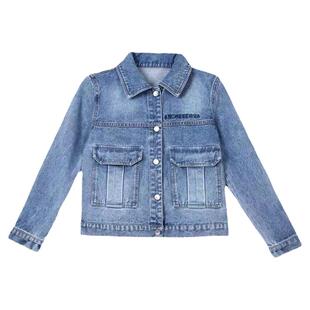 2025春秋大码修身显瘦牛仔外套女短款刺绣牛仔衣百搭收腰上衣夹克