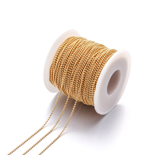 不锈钢保色链条整卷不掉色珠链扁圆O字链手工diy耳饰项链饰品链子