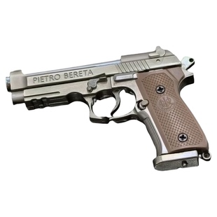 新款;3 伯莱塔M92A1全金属抛壳可拆卸仿真玩具枪钥匙扣挂件礼物