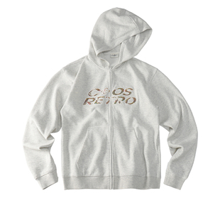 CoosRetro 春季潮牌男士开衫藏族传统纹样贴布绣连帽卫衣运动外套