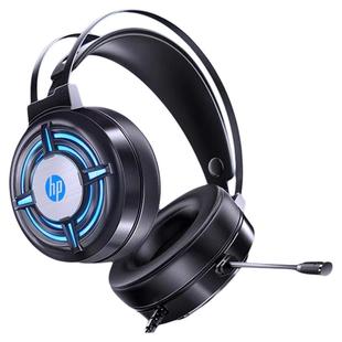 惠普头戴式电脑耳机有线电竞游戏吃鸡专用台式耳麦二合一带麦克风