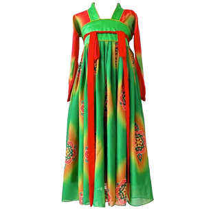 女童汉服唐宫夜宴儿童演出服表演服忆长安小唐俑襦裙仙裙舞古风舞