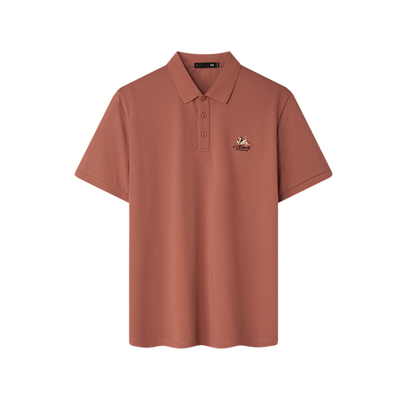 HLA/海澜之家马上成功敦煌POLO衫26春夏新吸湿排汗凉感刺绣短袖男